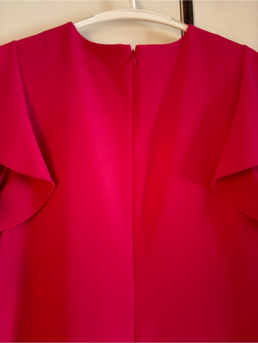 Laundry By Shelli Segal Hot Pink Ruffle Sleeve Shift Dress - Picture 3 of 7